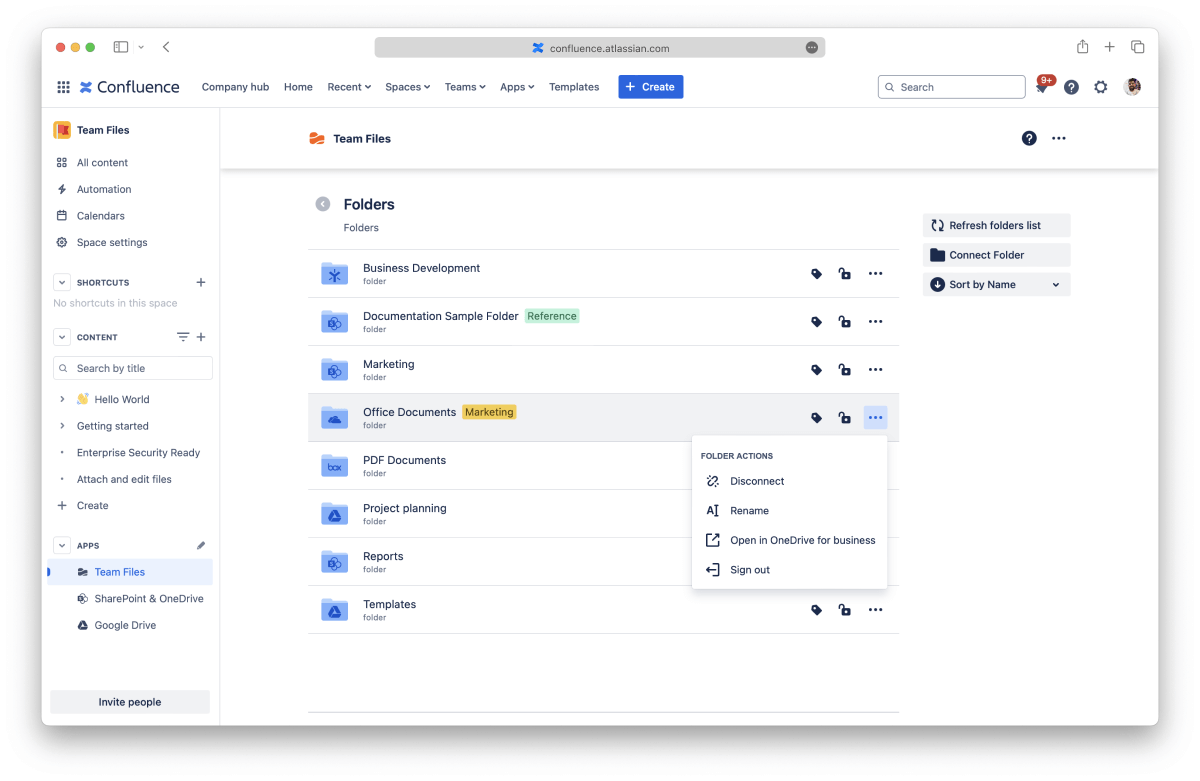 confluence-folders