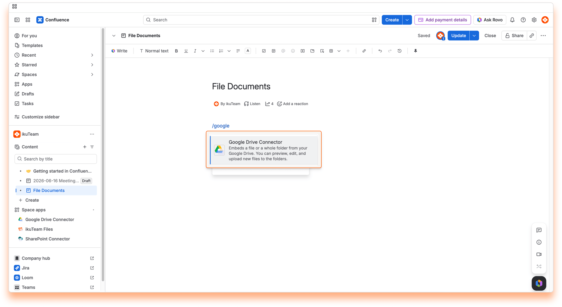 01 - Attaching files and folders to pages - Adding macro