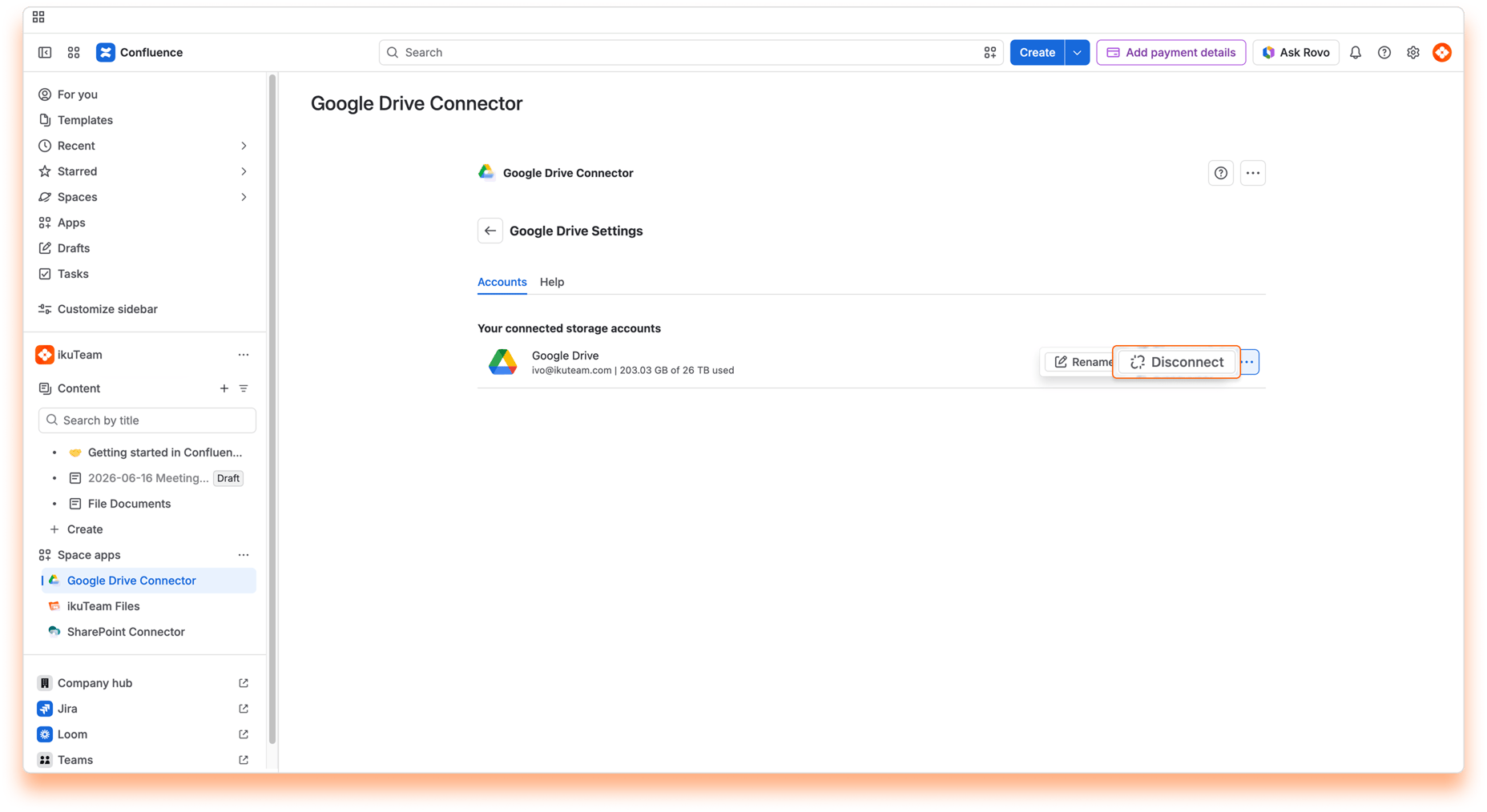 04 - Google Drive Connector - Disconnect