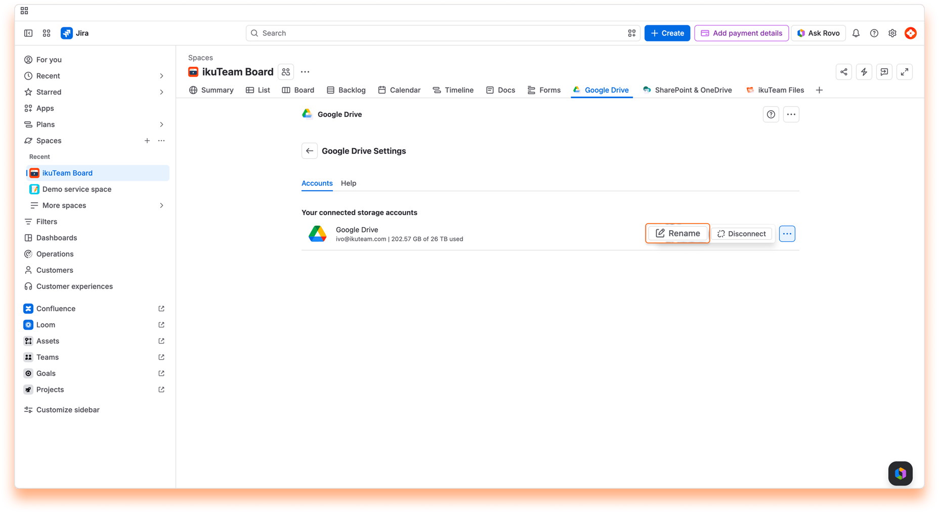 03 - Google Drive Connector Settings - Rename