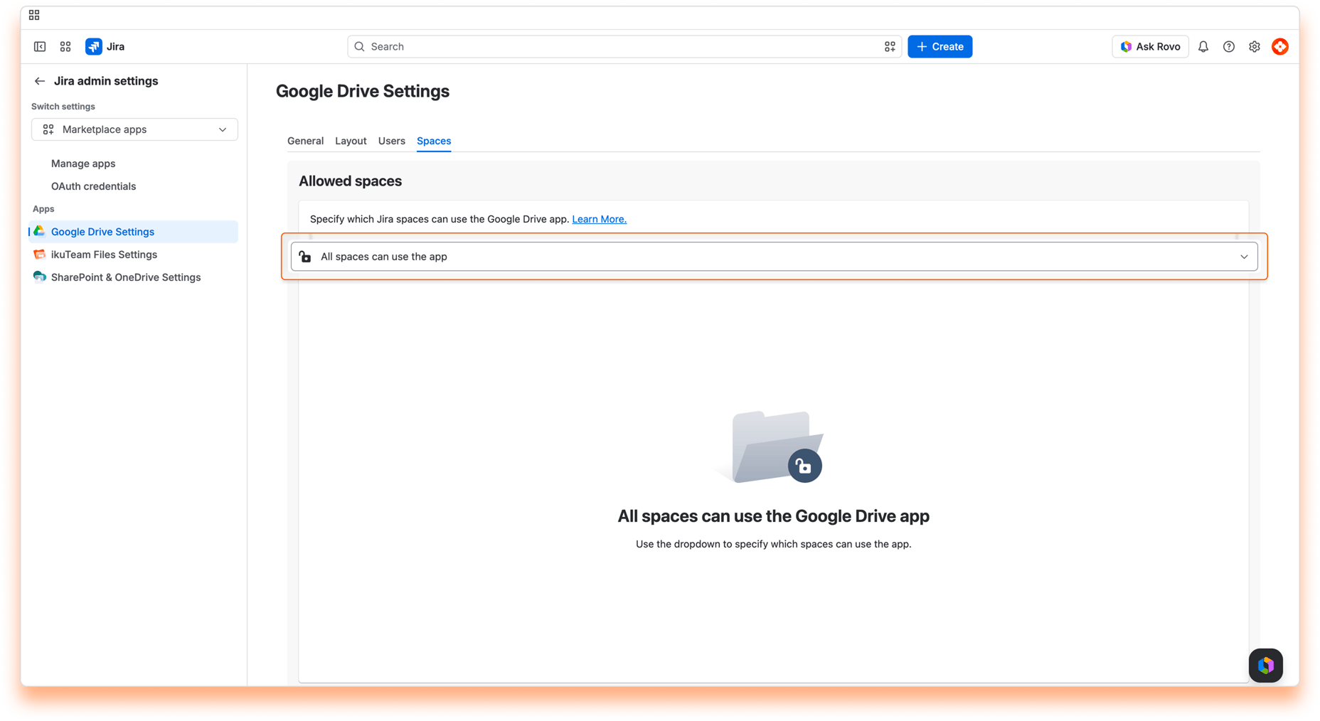 09 - Admin Settings - Allowed Spaces