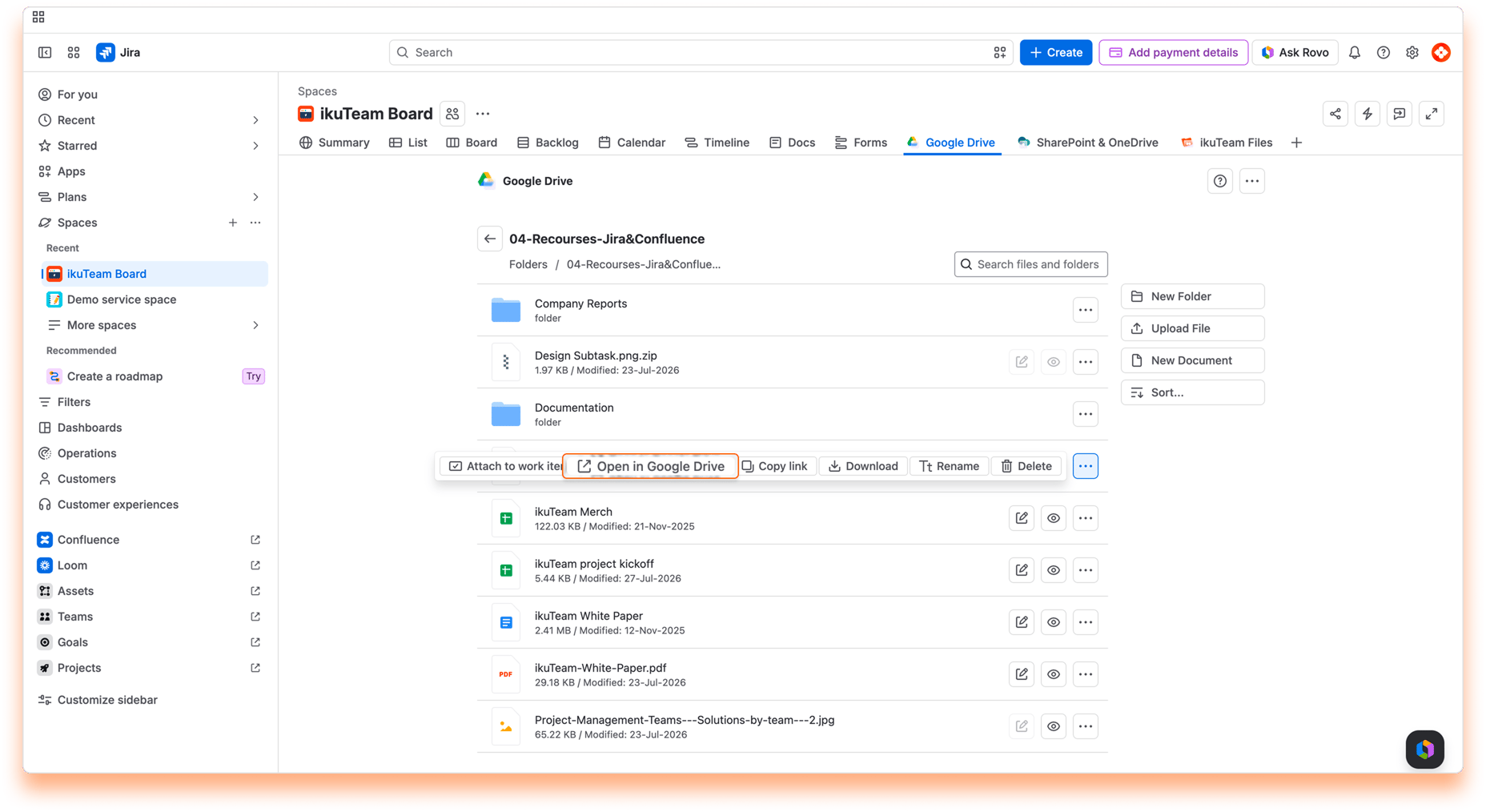 22 - Using the File Manager - Open in Google Drive