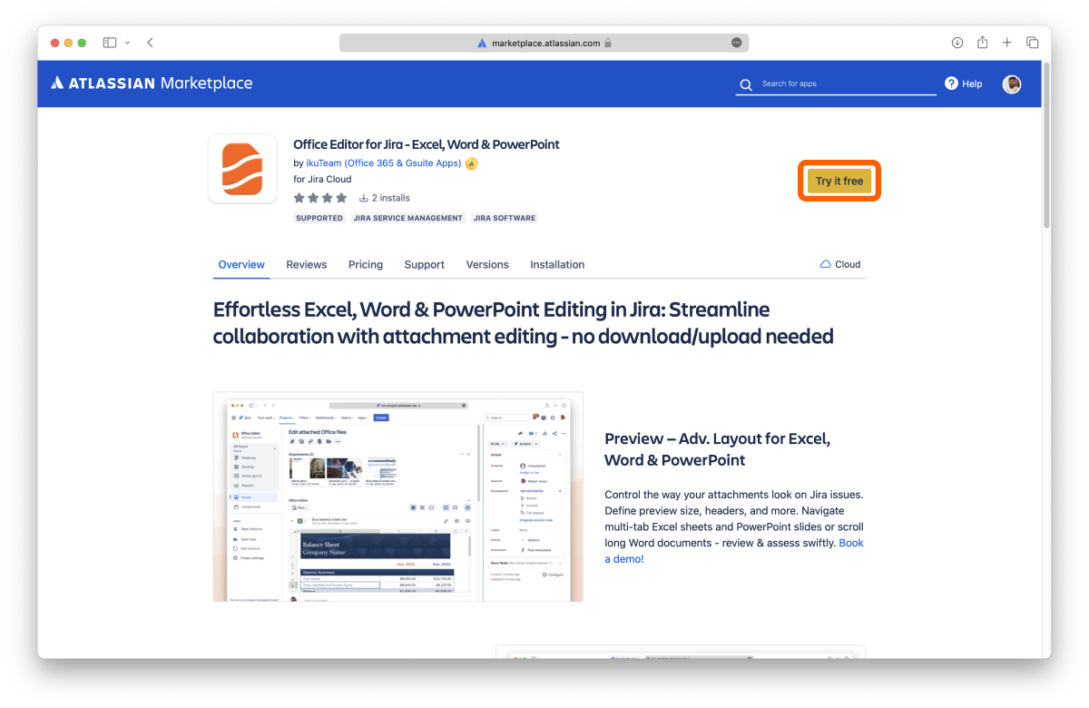 ikuTeam Office for Jira on the Atlassian Marketplace