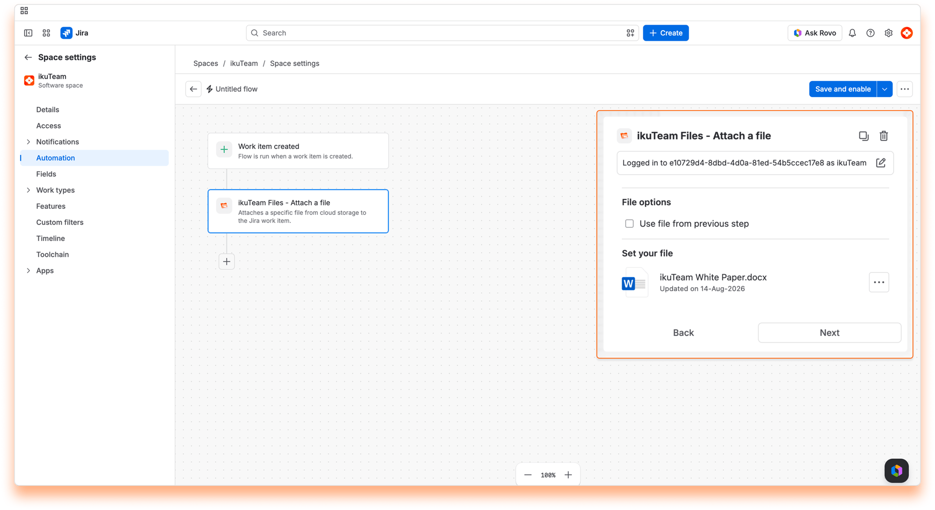 03 - Cloud Folder Automation Workflow - Attach file