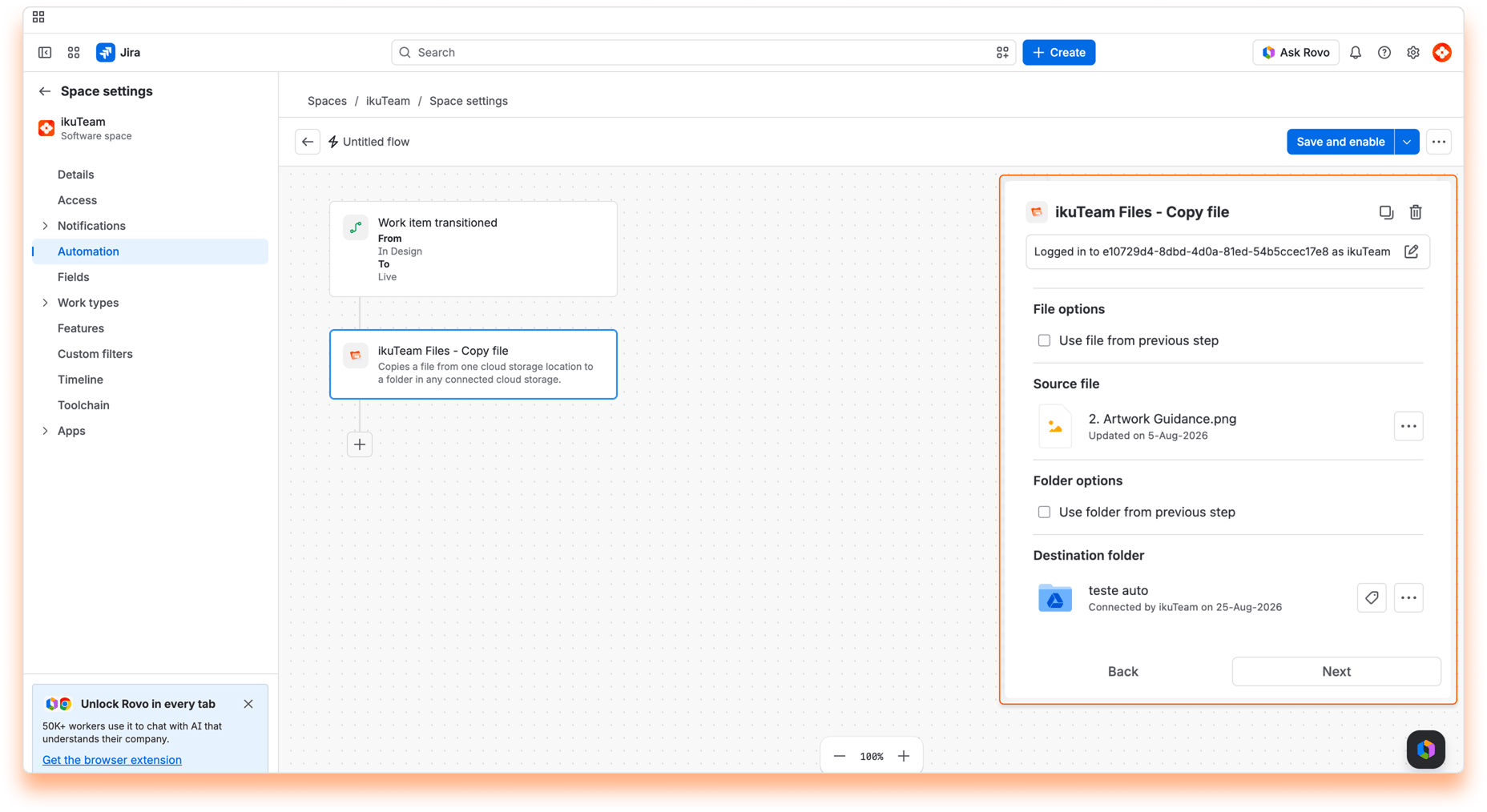 12 - Cloud Folder Automation Workflow - Copy file