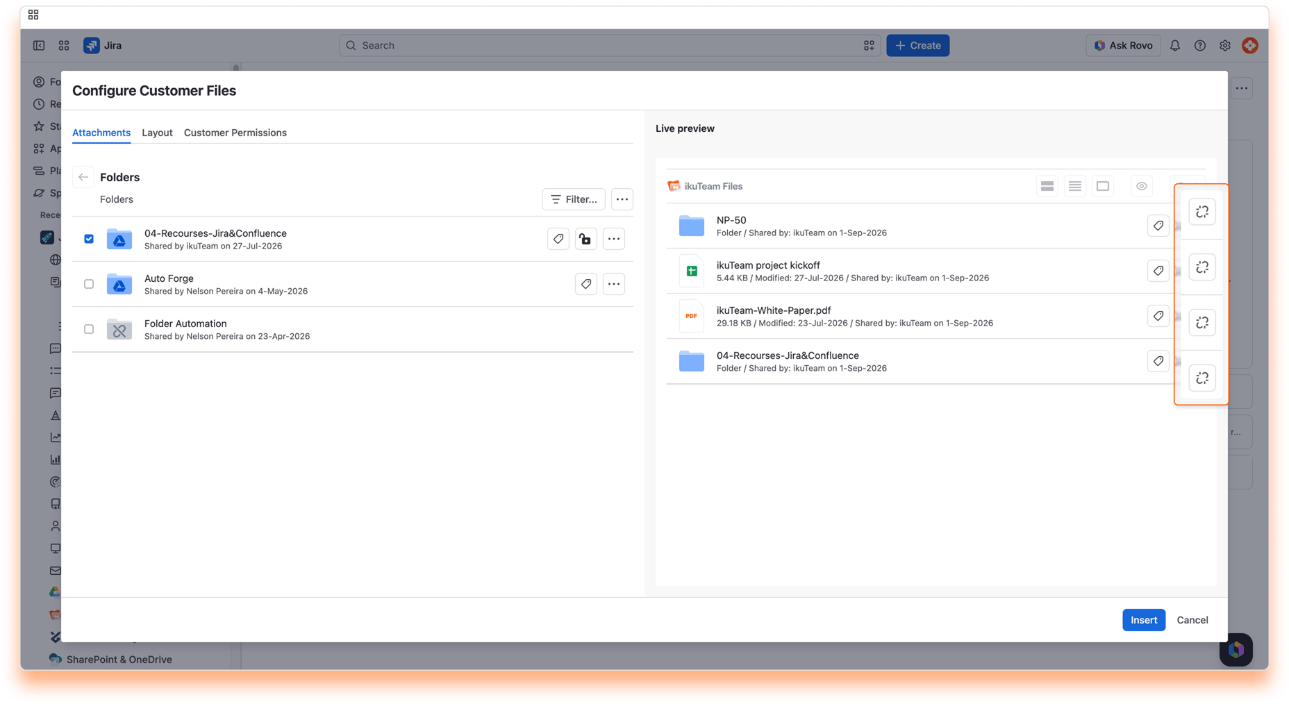 13 - Attaching Files and Folders for Customers - Unlink