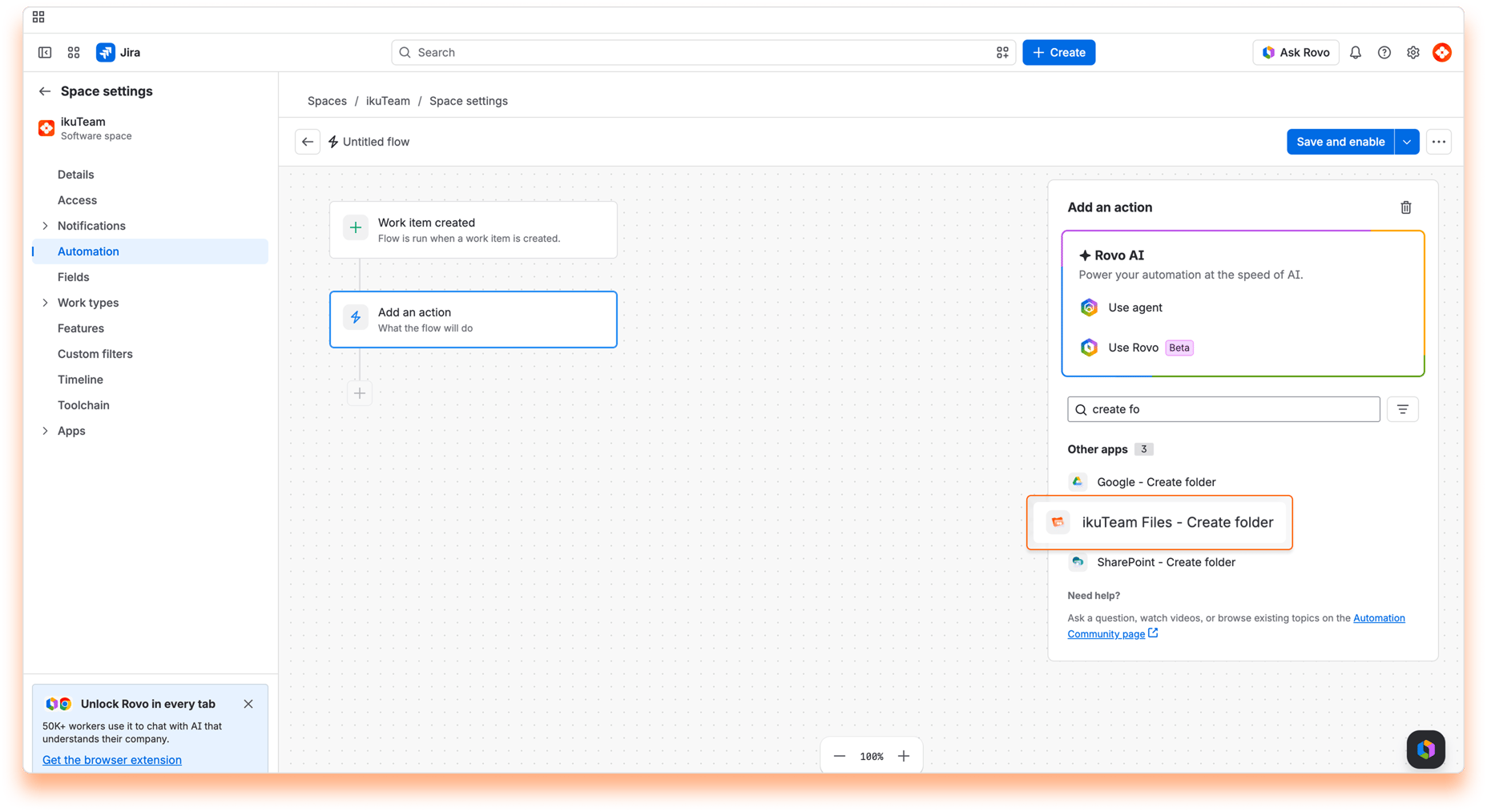 13 - Cloud Folder Automation Workflow - Create folder