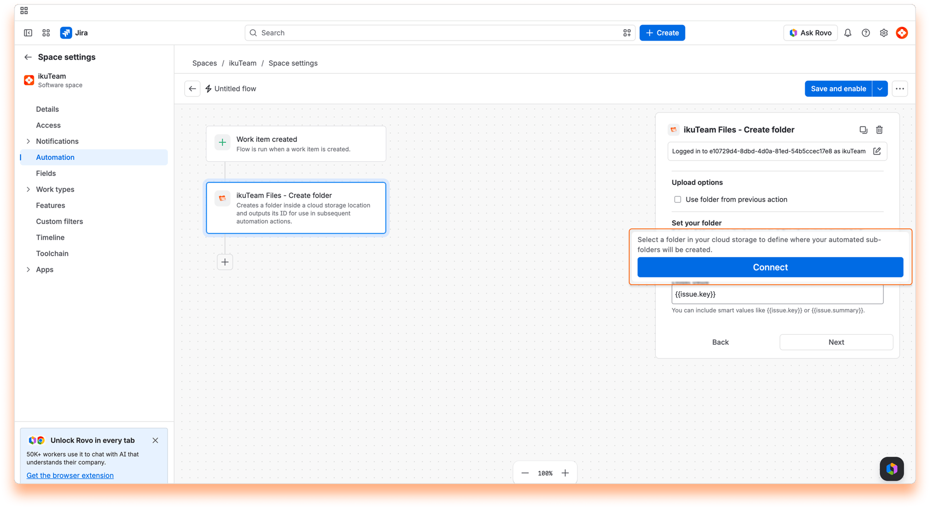 14 - Cloud Folder Automation Workflow - Create folder