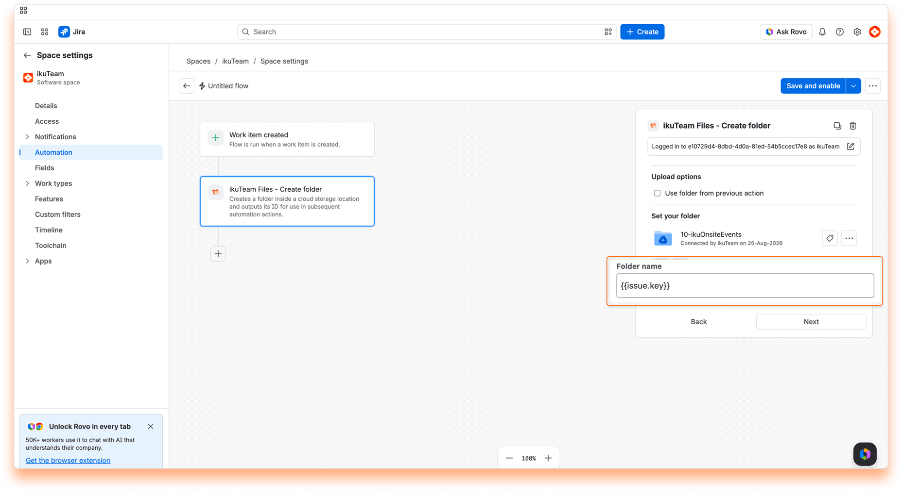 16 - Cloud Folder Automation Workflow - Create folder