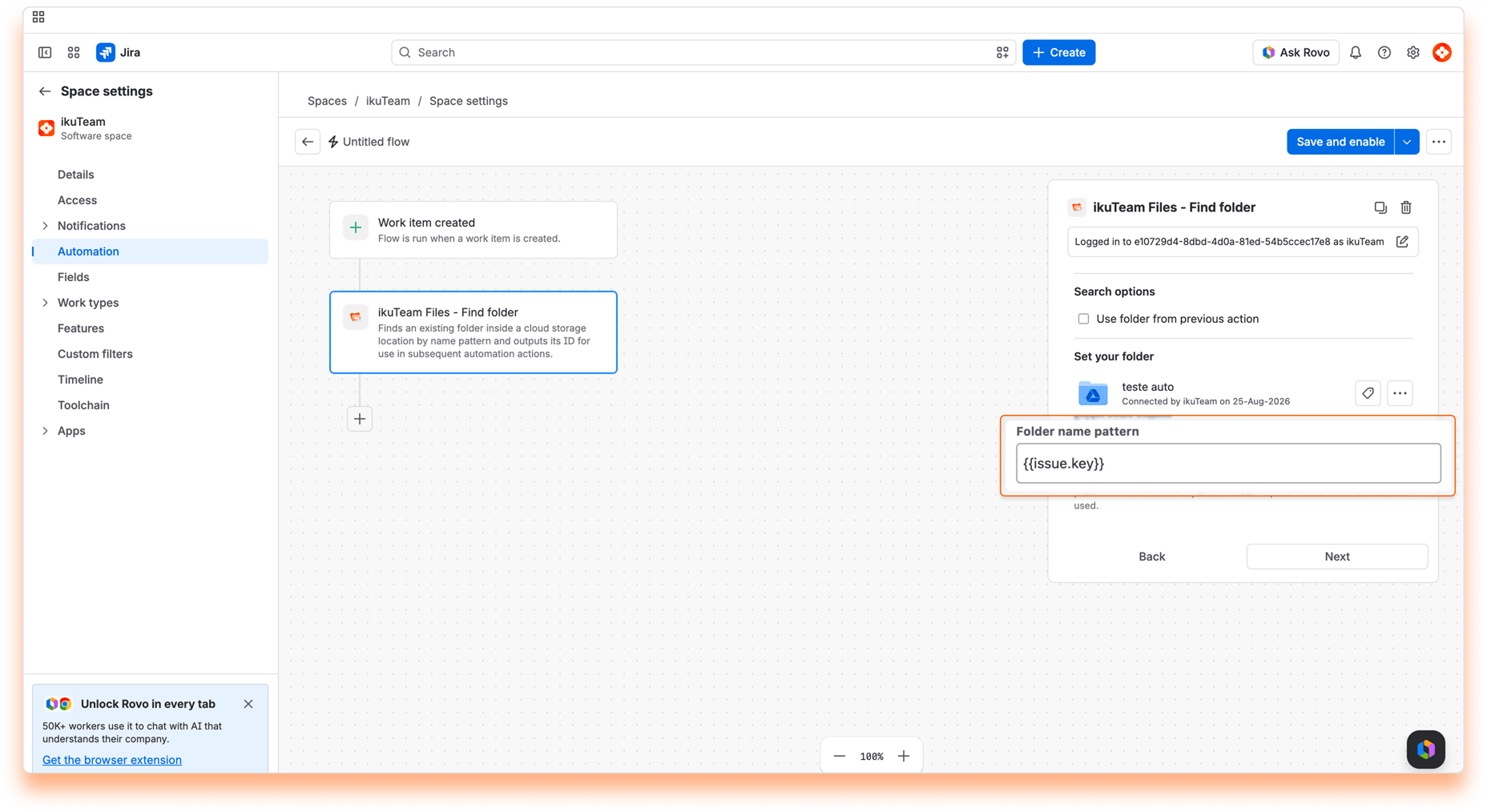 19 - Cloud Folder Automation Workflow - Find folder