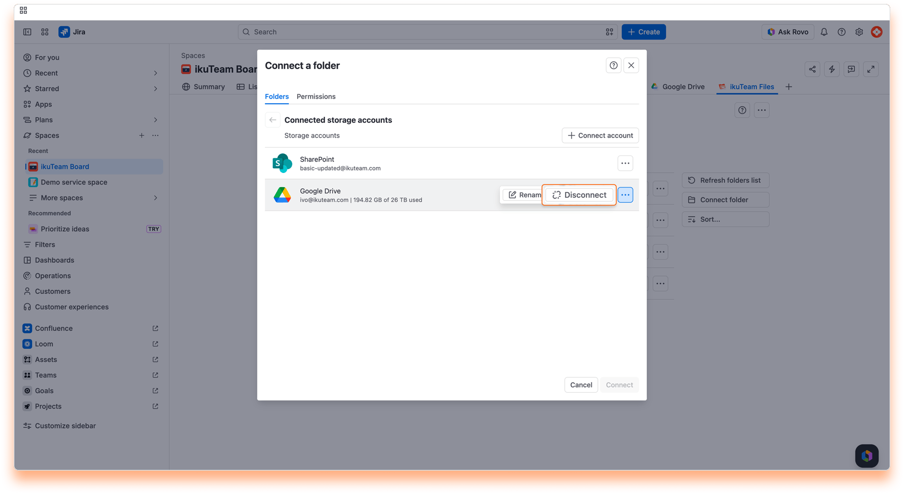 19 - Using the file manager - Disconnect Place
