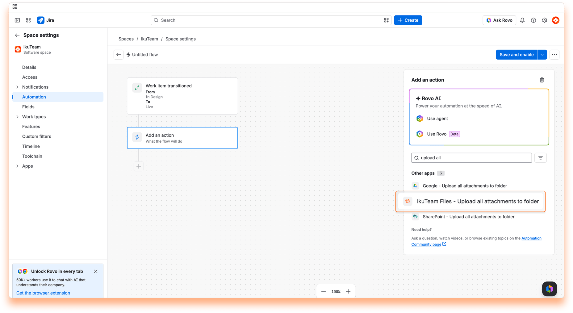 20 - Cloud Folder Automation Workflow - Upload all attachments