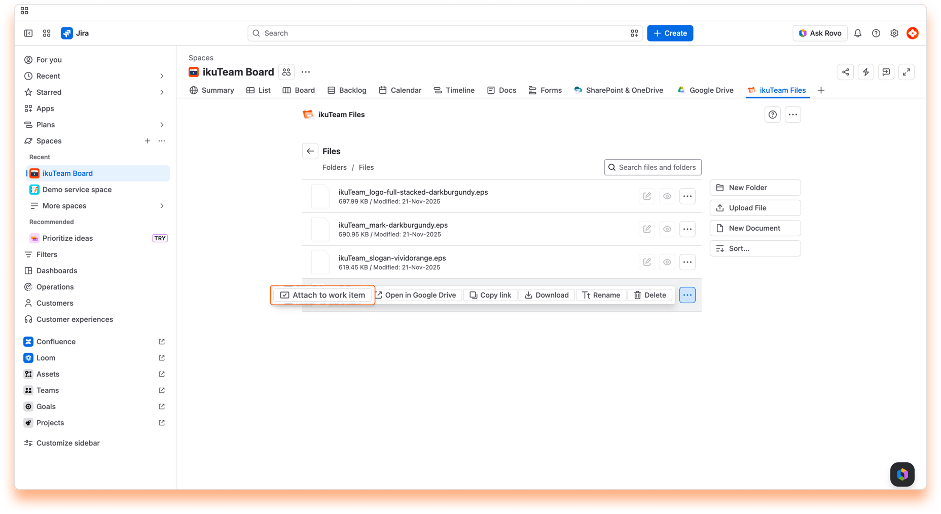 23 - Using the file manager - Attach Work Item
