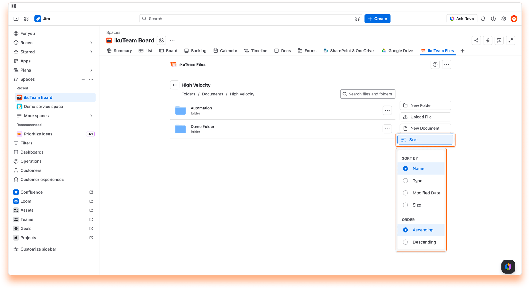 39 - Using the file manager - Sort