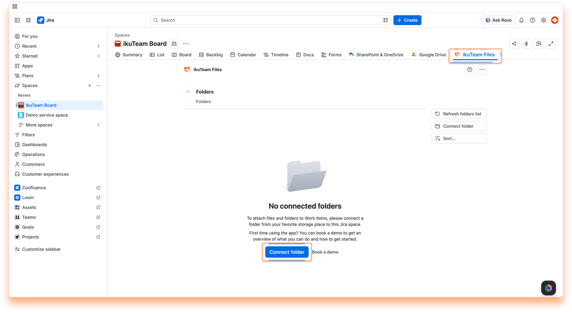 Getting Started - Connect Folder