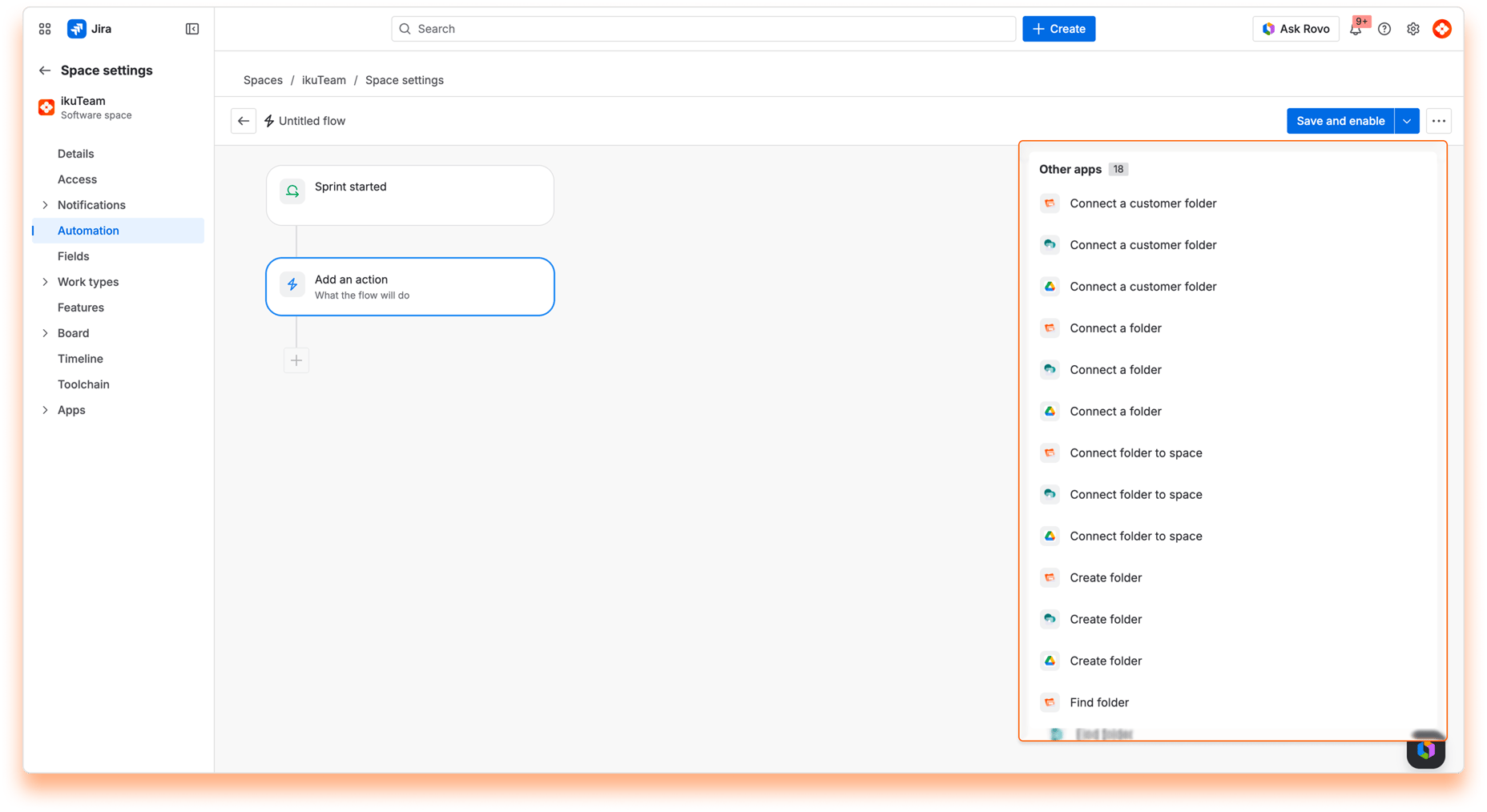 Setup Automation - action