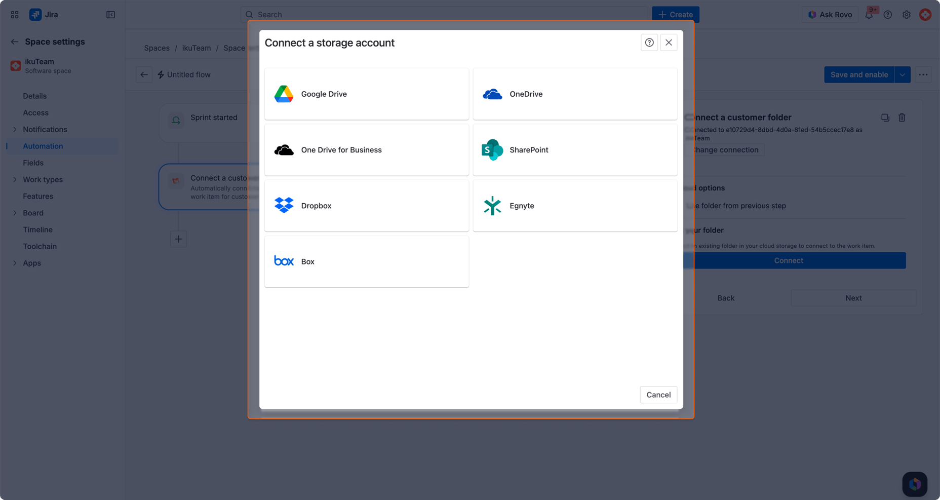 Setup Automation - connect account