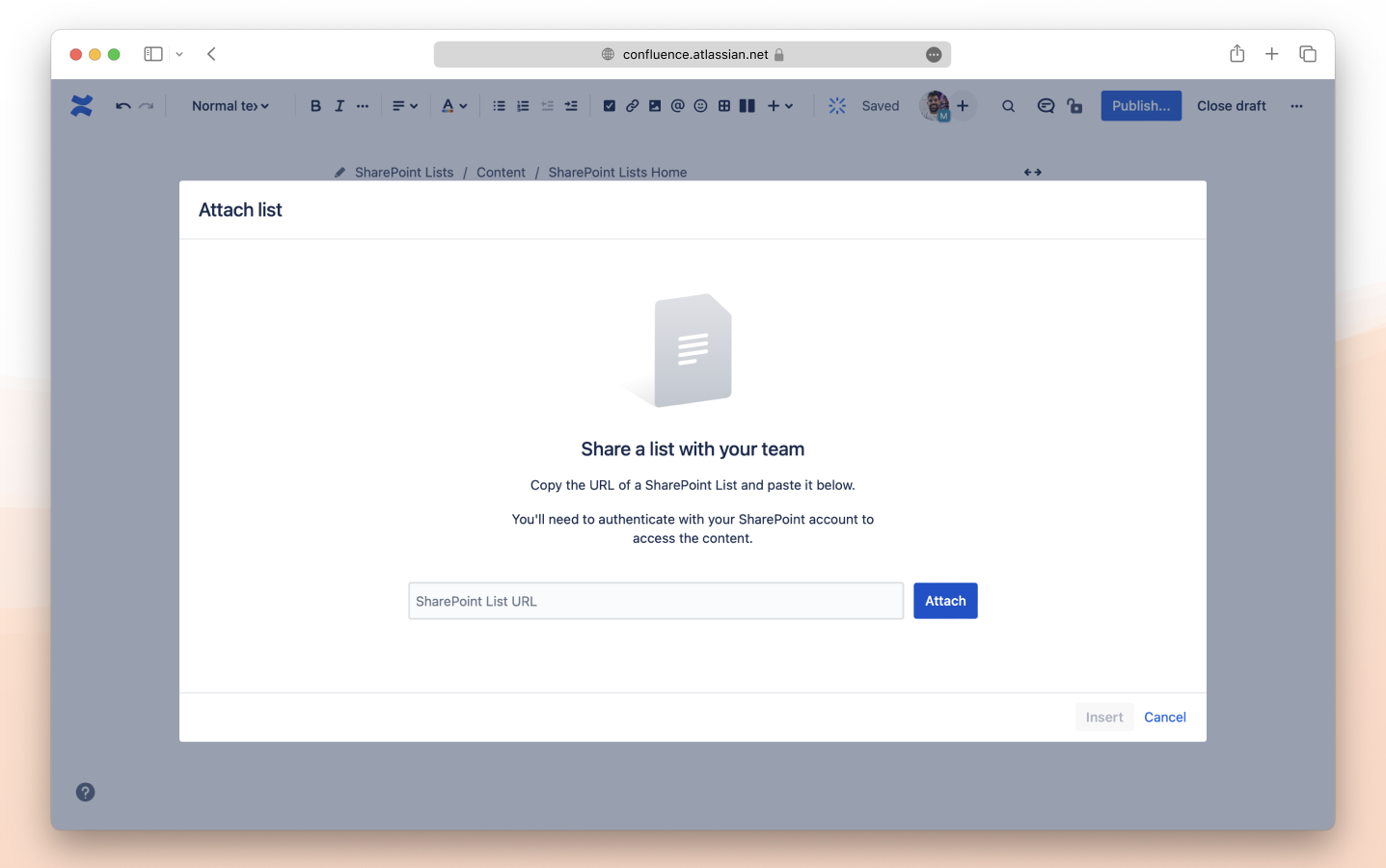 SP lists Confluence Cloud 1