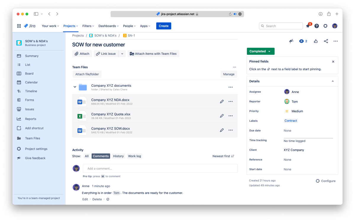 use-case-3-5 request completed